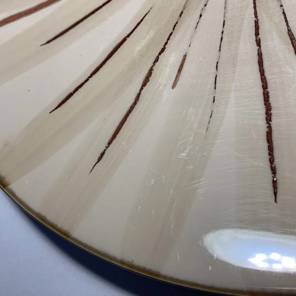 Pier 1 Imports Stoneware Dinner Plate Sanctuary Pattern 11 1/2” Star Burst One